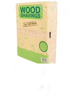 All natural Animal Wood Shavings Natural Pet Bedding 1KG, Dust Extracted Premium Pet Bed Substrate, Odour Control, For Quails, Rabbit, Hamster, Gerbil, Guinea Pig, Mouse, FSC Approved, Extra Large