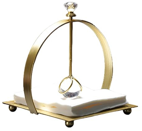 Dispensador de servilletas | Soporte para servilletas de papel con bola de de hierro, dispensador de servilletas de papel para cocina, sala de estar, mesa de comedor