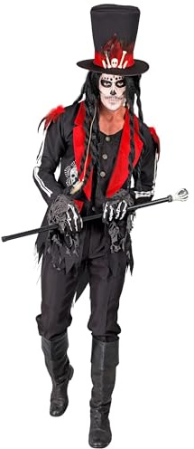 W WIDMANN MILANO Party Fashion - Kostüm Voodoo Priester, Dia de los Muertos, Day of the Dead, Hexendoktor, Verkleidung Halloween
