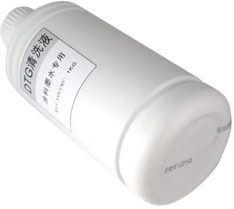 UHSTJW Bouteille de 1000 ML Solution de Nettoyage en Encre DTG Liquide de nettoyant Universel pour la tête d'impression à Encre Textile Compatible avec Les imprimantes DTG