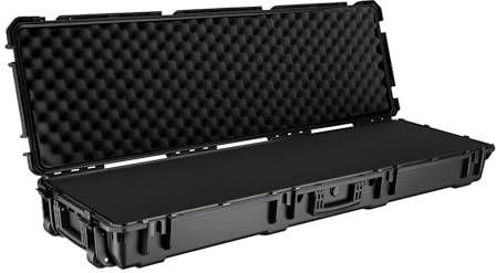 Wiltec Vapenkoffert 139,6 x 44,9 x 18,8 cm i PP, koffert för förvaring av långvapen, gevär och båge
