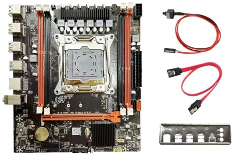 Akfldms Placa Base de Escritorio X99H LGA2011-V3 M.2 NVME SATA3.0 4X Ranura DDR3 Soporta CPU E5-26XX V3 E5-2696 V3 E5-2629 V3