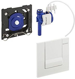 Geberit Fertigmontageset HyTouch pneumatisch, Design Tango, weiß, 116014111