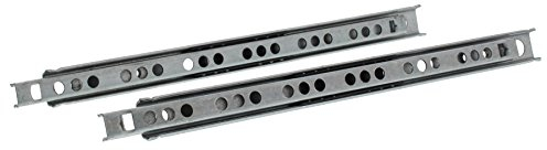 ToniTec 1 paio di estrazioni per cassetti con estrazione a sfera 17 mm, lunghezza 278 mm, guide estraibili per il montaggio su cassetti