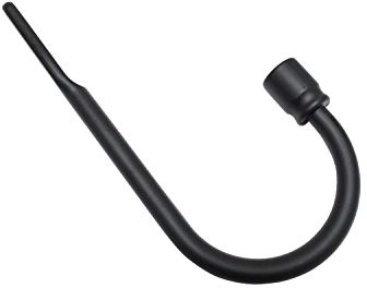 Gardinia Raffbügel, Metall, schwarz-matt, 7.5 11528