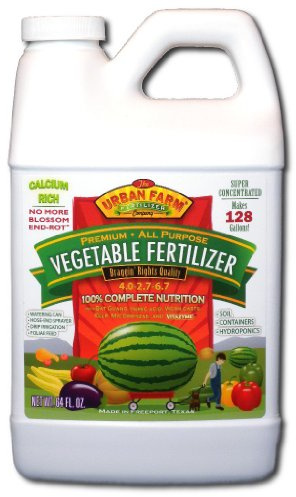 Urban Farm Fertilizers All-Purpose Vegetable Fertilizer, 1/2 Gal.