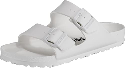 Birkenstock Unisex-Erwachsene Arizona Eva Pantoletten, Weiß (43), 36 EU