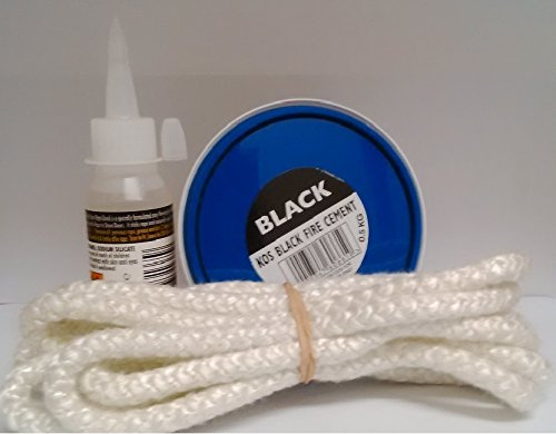 10mm Stove Fire Rope,High Temperature Glue & Fire Cement Pack