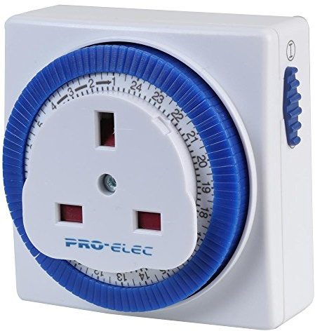 PRO ELEC PEL00407 Compact 24 Hour Mechanical Plug-in Timer