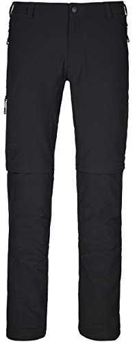 Schöffel Herren Pants Koper Zip Off, flexibel einsetzbare Wanderhose für Männer, strapazierfähige und Wasserabweisende Outdoor Hose, Black, 50