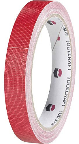 Ruban adhésif toilé HEB19L10RC TOOLCRAFT HEB19L10RC rouge (L x l) 10 m x 19 mm adhésif thermofusible 1 pc(s)