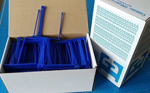 Eclip Original Top Print 100 Stück E-Clip Dokumentenbinder Archivklammer Archivklammer 80mm Loch