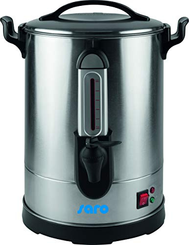 SARO Kaffeemaschine mit Rundfilter – 5,1 L – 40 Tassen – Doppelwandig – Zapfhahn – Brüh- & Warmhaltefunktion – Edelstahl – 0,95 kW – Modell CAPPONO 40