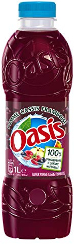 Oasis Frambuesa Grosella Negra Manzana 1L - 100% Natural Original