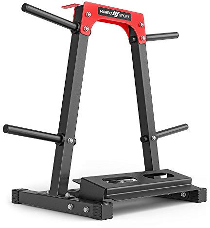 Marbo - Multifunktionaler Hantelständer - Ständer für Hanteln, Gewichte und Langhanteln - Tragfähigkeit 300 kg - Hantelablage, Gewichtständer, Langhantelständer - MH-S207