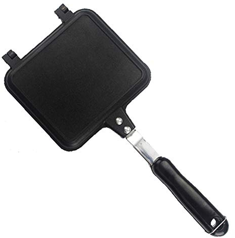 C-JT nueva, Sandwich Tostadora, 6-en-1 Panini Press, placas antiadherentes extraíbles for la familia, 180 ° plana abierta, el gas antiadherente sandwichera pan tostado Desayuno máquina de gofres Panca