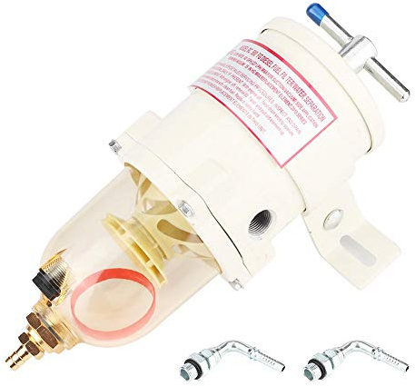 Filtre à carburant/séparateur d'eau, Akozon séparateur d'huile et d'eau en acier inoxydable 500FG
