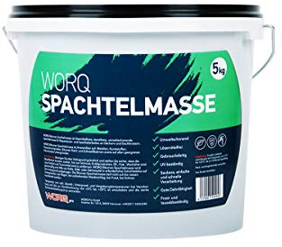 WORQ Bitumen Spachtelmasse- Bitumendichtmasse für Reparatur und Abdichtungsarbeiten auf dem Dach und Dachfenster
