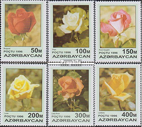 Prophila Collection Aserbaidschan 320-325 (complète.Edition.) Neuf avec Gomme Originale ** MNH 1996 Rose sélections (Timbres pour Les collectionneurs) Plantes/Champignons