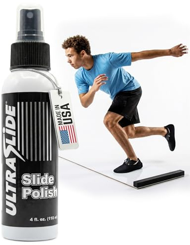 UltraSlide Silicone Lubricant Spray - 4oz Slide Board Polish - Friction-Reducing Lubricant for Slide Boards for Exercise, Hockey Tiles & Shooting Pads - Odorless, Multi-Purpose Surface Care