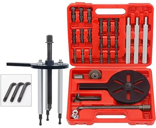 Extractor de rodamientos, herramienta de extracción, extractor de tres mordazas, rodamiento interior y exterior, herramienta Universal, extractor multifunción (Color : Blauw, Size : Type)