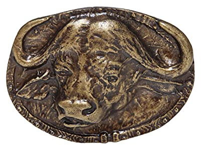 Buffalo antik Messing Gürtelschnalle