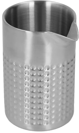 15.5 Oz Cocktail Mixing Glass, Stainless Steel Cocktail Shaker Martini Stirring Glass Large Cocktail Mixing Jug Wine Mixer Seamless for Bartenders