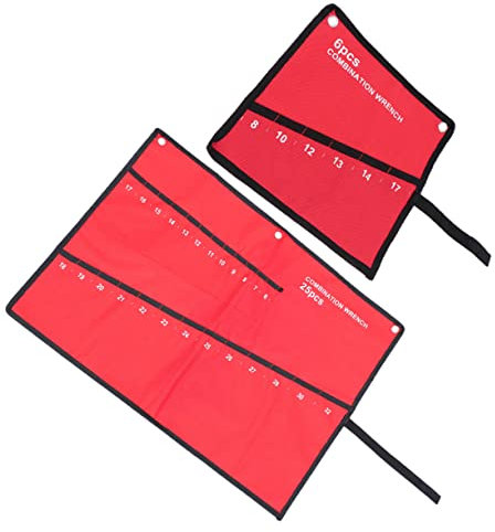 UKCOCO Werkzeugrolle Canvas Schraubenschlüssel Organizer Aufrollbare Werkzeugspeicher Tasche Mit 25 Steckplätzen Langlebig Platzsparend Für Heimwerker