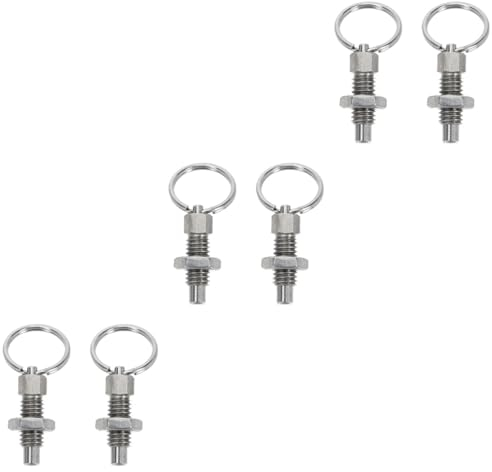 UPKOCH 6stücke Edelstahl Positionierbolzen Mit Zugring Robuste Federstecker Für Industrielle Anwendungen Einfache Montage Und Demontage Hohe Zuverlässigkeit Und Stabilität Praktisch