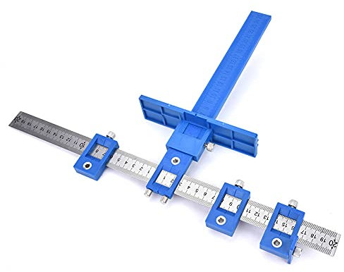 Herramienta de perforación de gabinete ajustable, perforadora de acero inoxidable, accesorios de plantilla de guía de taladro de hardware de gabinete
