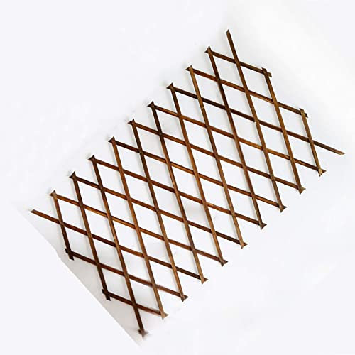 An der Wand montiertes dekoratives Geländer – ausziehbarer Gitterzaun aus Holz, Klettergerüst für den Balkon, temporäres tragbares Hundezaunelement, für Villengemeinschaft/Innenhof/Garten/Rasen (100 x