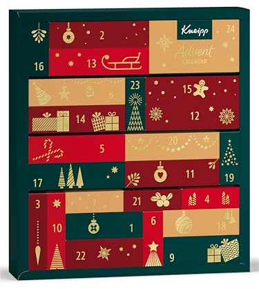 Kneipp Calendario de Adviento 2025 – Calendario de Adviento de alta calidad con 24 sorpresas de belleza para el momento de bienestar, para ti o para regalar