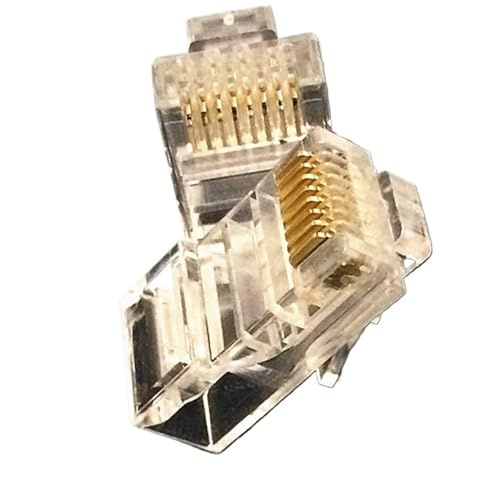 NIWPPKIMX 1 box of SMTE RJ45 CAT6 crystal head cable crystal head 8P8C crystal head 100pcs 1000pcs per box(1000 pcs)