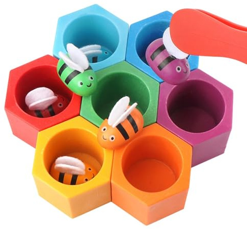 de Panal de – de Colmena para niños, Juego de clasificación de Colmenas de Abejas | - de personalización de Colores para la educación Preescolar temprana, Color