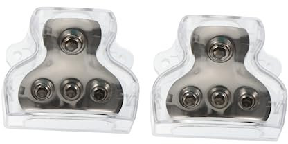 PHENOFICE 2stücke Auto Audio Splitter Verteilerblock Amp Stromverteilung Eingang Ausgang Erdungskabel Haupteingang
