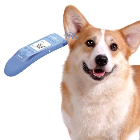 Mindpet-med Non-Contact Pet Thermometer for Dogs, Classic Fast Clinical, 3 Modes (Body, Object Surface, Room), Body Modes Accurately Measure Pets' Ear Temperature, Mute