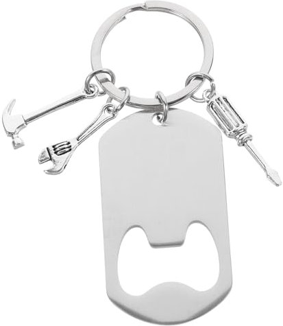 Cabilock Bottle Opener Keychain Keyring Manual Beer Opener Non-Slip Home Decor Party Accessory