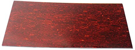 Mikinona 44 Rote Schildkröte Gitarre Bass-Pickguard-Material Schlagbrett leer akustisches Pickguard-Material akustisches Schlagbrett Pickguard-Rohlinge leeres Schlagbrett
