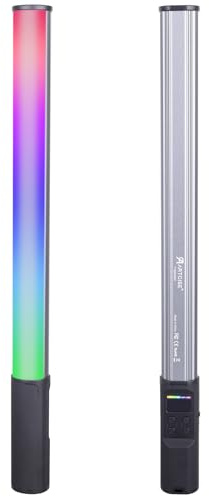 ARTCISE RGB Handheld LED Video Light,T150RGB 360° Full RGB Light Stick with 2600mAh Rechargeable Battery,RGB Light Wand,2500-9000K Dimmable Camera Tube Light for Photography TikTok YouTube Vlog