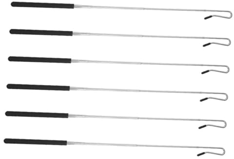 Handpuppen Steuerungsarmstangen 6 Stück aus Kunststoff und Eisen | Bühnen und Handpuppeneinsatz, Ausziehbar 20, 5 bis 54, 5cm, für Teens und Erwachsene