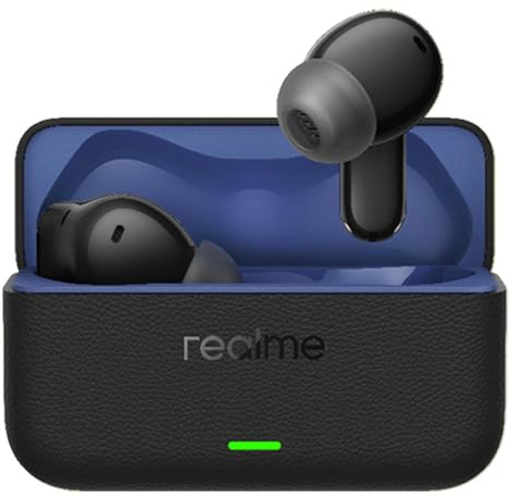 realme Buds T500 Pro Écouteurs Bluetooth sans Fil Intra-Auriculaires avec ANC 50dB, 56h d'autonomie, Son Hi-Res, Bluetooth 6.1, IP55, 6 micros, Connexion Multi-appareils (3 appareils) – Noir