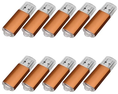 10 USB-Sticks, USB 2.0 Memory Sticks, Speicher-Sticks. Orange 2 GB