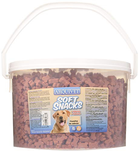 Arquivet Mjuka hundlaxsnacks – 4800 g – Naturliga benformade snacks – Naturliga godis och godis – Utmärkelser och utmärkelser för hundar