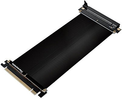 Thermaltake Gaming - Cable Elevador PCI-E 3.0 X16, Tamaño 200 mm, color Negro