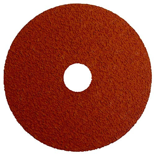 Weiler 69850 Schleif- und Schleifscheibe, Tiger-Keramik, Alumina-Kunstharz, Ø 10,2 cm, Korn 24, Lochdurchmesser 7/8 mm, 25 Stück