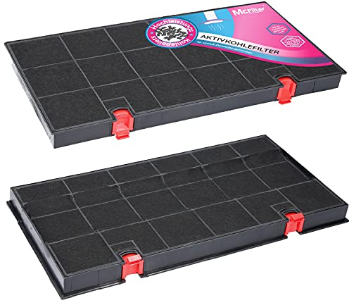McFilter I 2x Aktivkohlefilter Dunstabzugshaube kompatibel mit Kohlefilter AEG Electrolux 902979366-9, Bauknecht DKF24, Zanussi KLF60/80 Typ150, Siemens LZ33900, Neff Z5147X0 - Filter für Abzugshaube