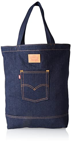 Levi's The Back Pocket Tote, Tote Bag Hombre, Azul (Navy Blue), Talla Única