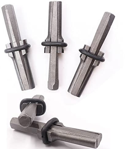 JKSM 5 Pièces Pierre Splitter, Pierre Splitter Outil à Main Plug Wedge et Plumes, Coins Éclateurs Pierre pour Fendre La Pierre Marbre Granite Rock(18mm)