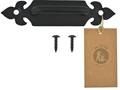 MORIA DESIGN Rustikaler Türgriff 13 cm Schwarz für Kommoden und Schranktüren
