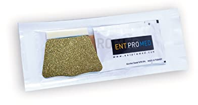 Aluminium External Nasal Splint - Gold Glitter - a Kit, Post Nasal Surgery, Rhinoplasty, Septoplasty, ENT Product. (Medium 41mm x 59mm)